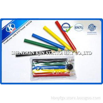 6 Pieces Colored Pencils Set In Pvc Bag , 3.5 Inch Mini Col
